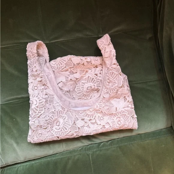 Magda Butrym for H&M Elegant Cream Lace Tote - Picture 5 of 7